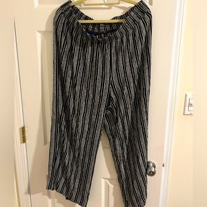 Apt 9 XXL lightweight black & white palazzo pants